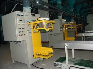 เครื่องบรรจุถุงผ้าทอ 5 กก.-50 กก. พร้อมเครื่องจักรเย็บผ้าและสายพานลำเลียง